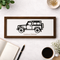 Land Rover Defender Wall Art Sign