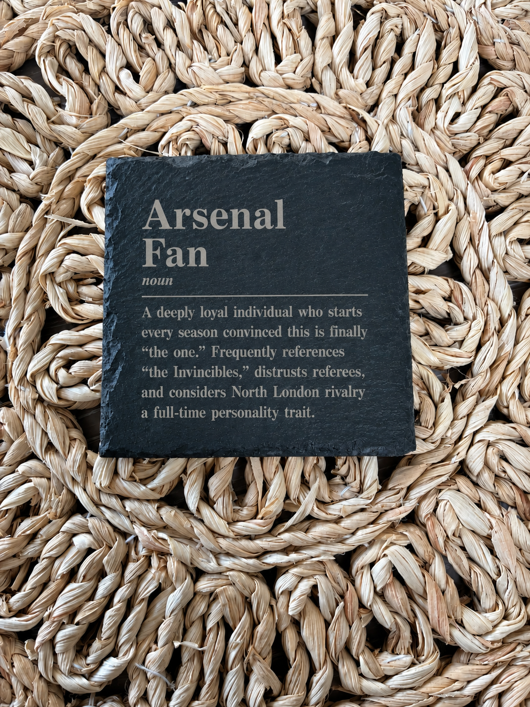 Arsenal Fan Slate Coaster