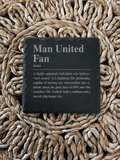Man United Fan Slate Coaster
