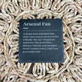 Arsenal Fan Slate Coaster