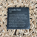 Leeds Fan Slate Coaster