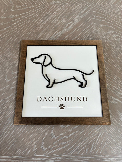 Dachshund Sign - From The Workshop
