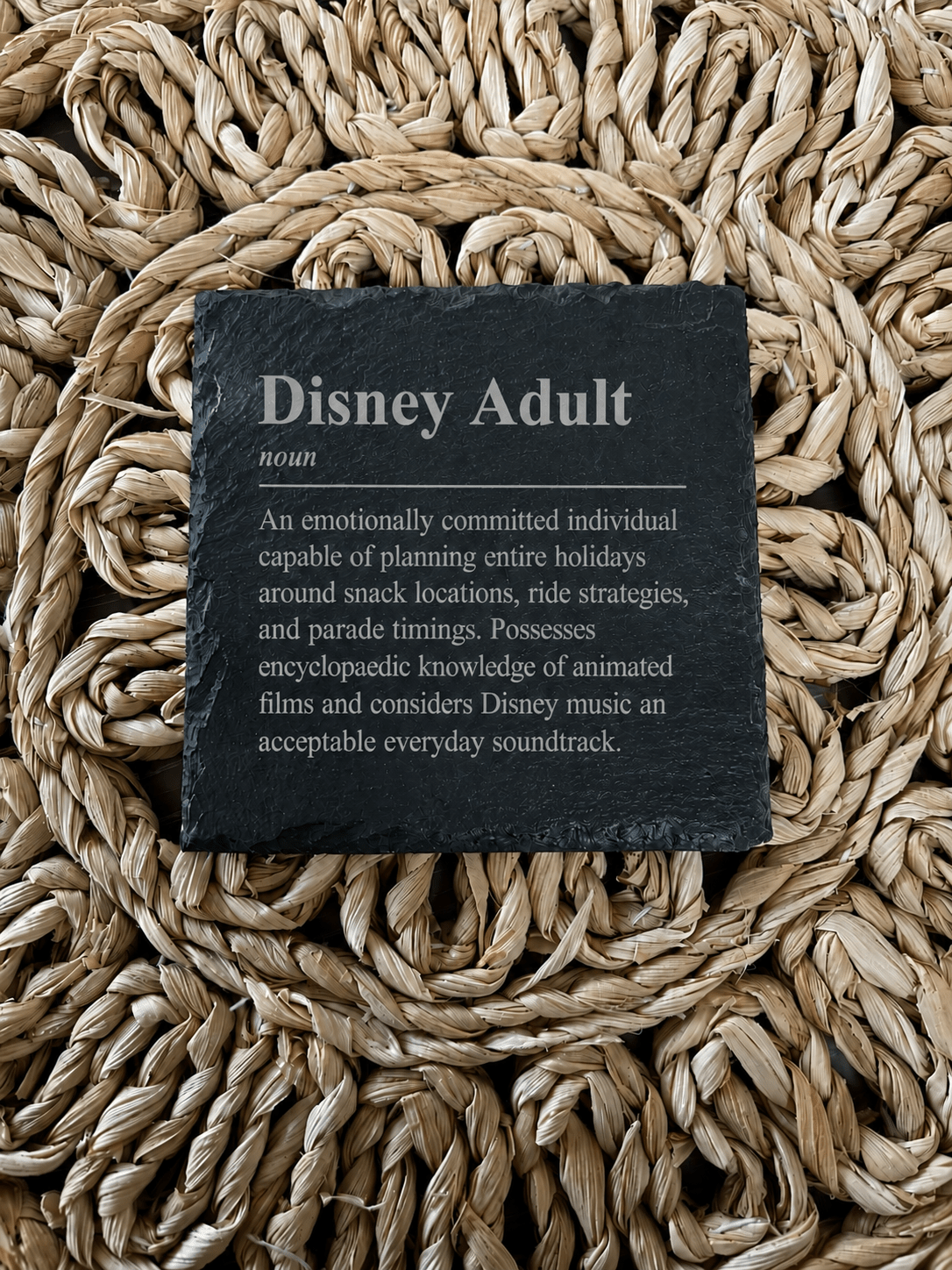 Disney Adult Slate Coaster - From The Workshop