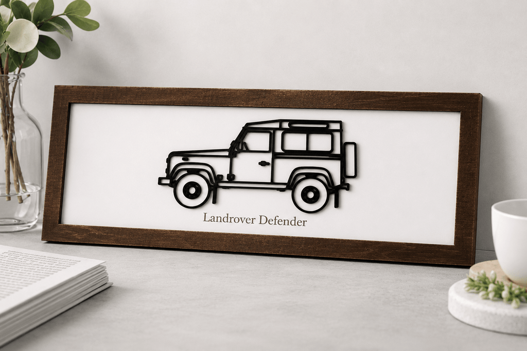 Land Rover Defender Wall Art Sign - From The Workshop