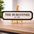 Personalised Family Name Plywood Wall Sign - From The Workshop