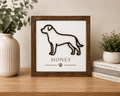 Personalised Rottweiler Wooden Frame | Rottweiler Dog Gift - From The Workshop