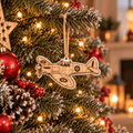 Spitfire Wooden Christmas Tree Decoration | Handmade Aviation Ornament - From The Workshop